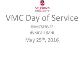 Support the VMC Day of Service