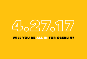 All In For Oberlin 2017 Campaign Image