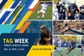 Give your team and our student athletes a hand Jan. 31 - Feb. 7, and compete in a game of Trinity Athletic Giving (TAG).