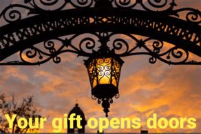 Your gift opens doors.
